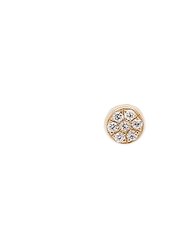Mini Sun Threaded Flat Back Earring | .50GMS .06CT | Single - Yellow Gold Diamond