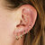 Petite Diamond Threaded Flat Back Earring | .50GMS .06CT | Single