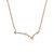 Pisces Zodiac Necklace | 1.70GM .10CT - Rose Gold Diamond