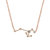 Sagittarius Zodiac Necklace | 1.80GMS .15CT - Rose Gold Diamond