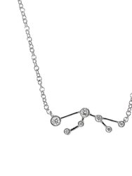 Scorpio Zodiac Necklace | 1.70GMS .15CT - White Gold Diamond