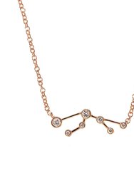 Scorpio Zodiac Necklace | 1.70GMS .15CT - Rose Gold Diamond