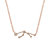 Scorpio Zodiac Necklace | 1.70GMS .15CT - Rose Gold Diamond