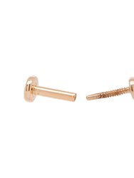 Spike Threaded Flat Back Earring | .40GMS | Single