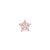 Star Threaded Flat Back Earring | .3GMS .04CT | Single - Rose Gold Diamond