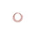 The Rook Lock Hoop | .3GMS .2CT | Single - Rose Gold Diamond