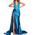 Strapless Prom Dress In Blue - Blue