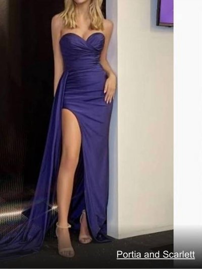 PORTIA&SCARLETT Strapless Prom Dress In Cobalt product