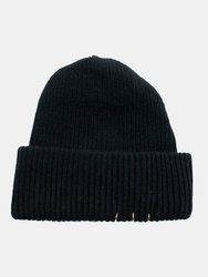 Chunky Ribbed Hat - Black