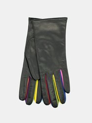 Leather Gloves Multi Color - Black/Multi