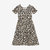 Lana Leopard Tan Short Sleeve Twirl Dress - Tan