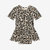 Lana Leopard Tan Short Sleeve Twirl Skirt Bodysuit - Tan