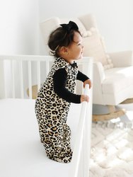 Lana Leopard Tan Sleeveless Ruffled Sleep Bag - 2.5 Tog
