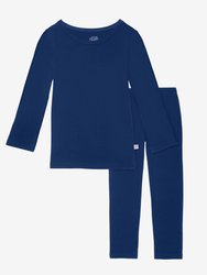 Sailor Blue Long Sleeve Pajamas - Sailor Blue