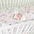 Vintage Pink Rose Crib Sheet