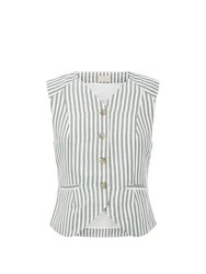 Diana Vest Seagrass Stripe - Seagrass Stripe