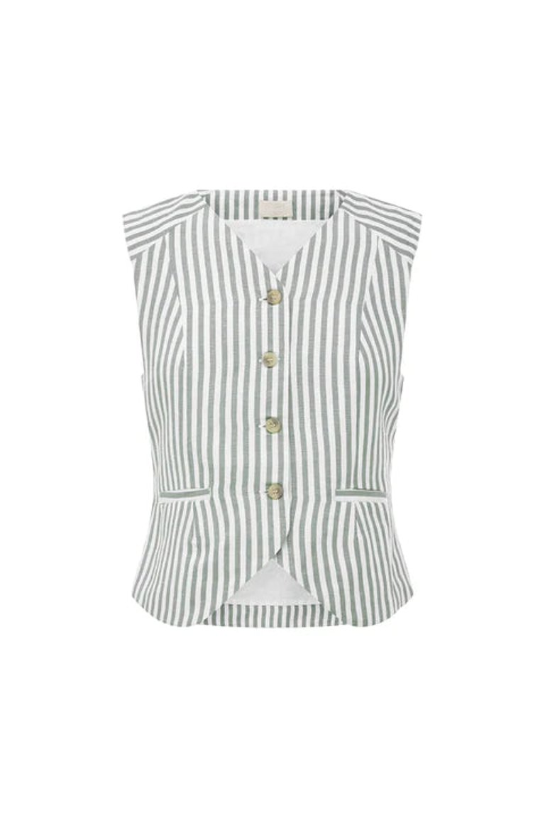 Diana Vest Seagrass Stripe - Seagrass Stripe