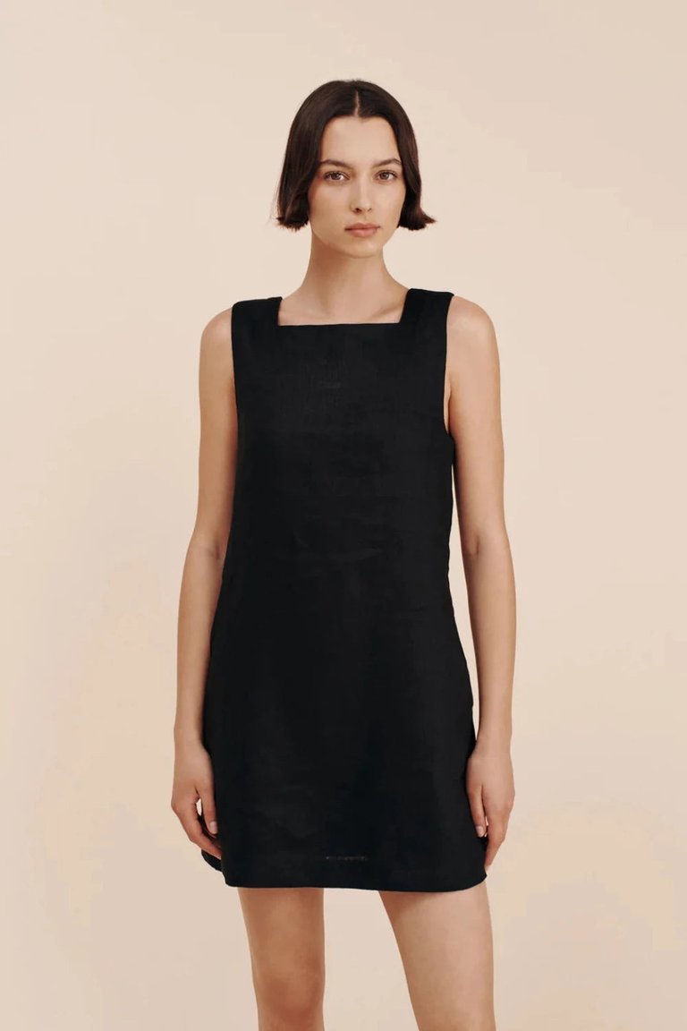 Emma Shift Dress - Black