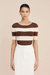 Theo Top - Chocolate Stripe