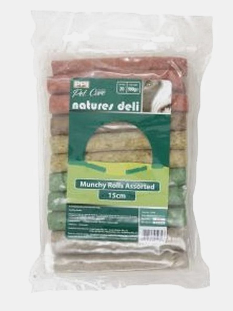 PPI Rawhide Munchy Rolls Assorted Dog Treats (Pack Of 20) (Assorted) (Pack Of 20)