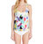 Catalina Racer Back Style Tank Swim Top In Multi - Multi