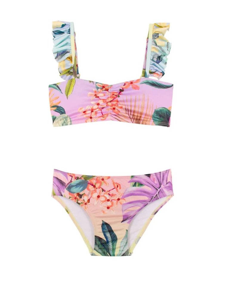 Girls Flutter Bikini In Oasis - Oasis