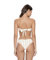 Golden Stripe Basic Ruched Teeny In Golden