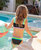 Kids Sporty Elastic Bikini In Midnight