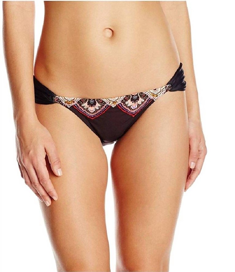 San Sebastian Embroidered Teeny Bikini Bottom In Multi - Multi