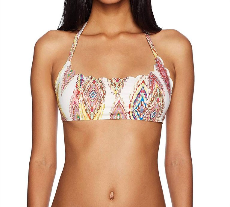 Summer Patara Reversible Seamless Wave Bikini Top In Multi - Multi