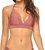 Wave Adjustable Strap Reversible Seamless Halter Bikini Top In Dusty Rose - Dusty Rose