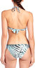 Women Dreamy Blue Reversible Seamless Full Bikini Bottom Swimsuit In Multi