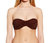 Women Goddess Strapless Bandeau Swimsuit Bikini Top In Brown - Brown