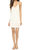 Women Sunbeam Sari Cover Up Plunging Neckline Mini Dress In White - White