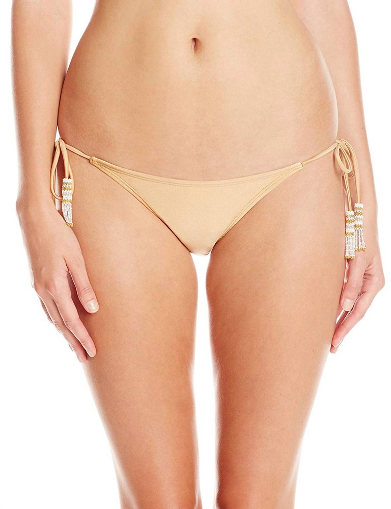 Women's Adjustable Tie Strap Teeny Bikini Bottom Swimsuit In Lux - Lux