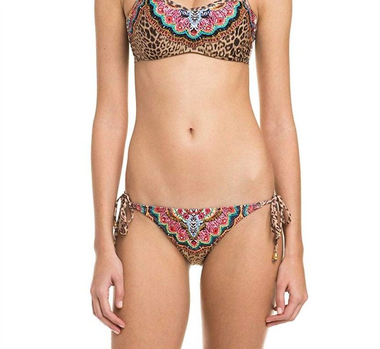 Women's Raja Adjustable Tie Side Hipster Bikini Bottom Swimsuit In Multi - Multi