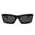 Cat-Eye Plastic Sunglasses With Grey Lens