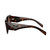 Fashion Plastic Sunglasses With Brown Gradient Lens