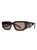 Rectangle Plastic Sunglasses With Brown Lens - Tortoise