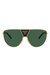 Shield Metal Sunglasses With Green Lens