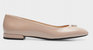 Women'S Patent Calfskin Logo Ballerina Flats