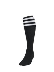 Childrens/Kids Football Socks - Black/White - Black/White