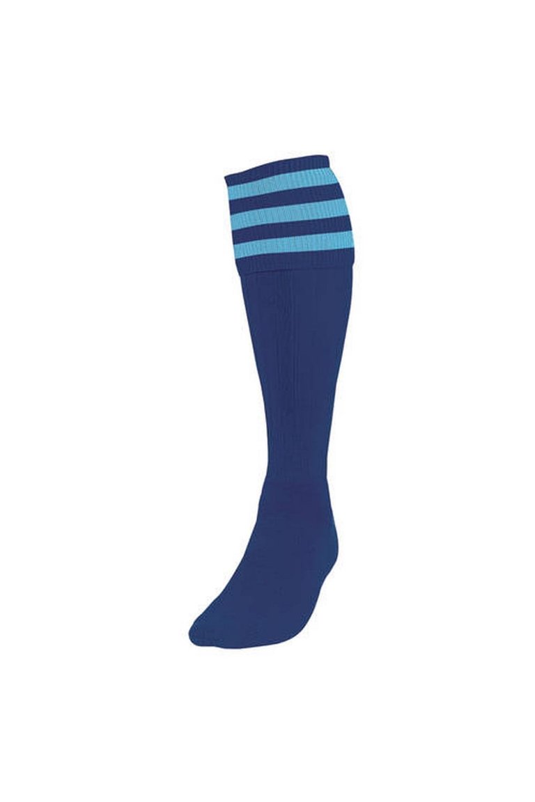 Childrens/Kids Football Socks - Navy/Sky Blue - Navy/Sky Blue