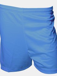 Childrens/Kids Micro-Stripe Football Shorts - Royal Blue - Royal Blue