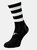 Childrens/Kids Pro Hooped Football Mid Socks - Black/White