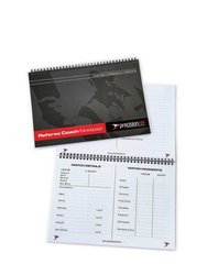 Precision A5 Football Referee Assessors Notebook (Pack of 6) (Black/White) (One Size) - Black/White