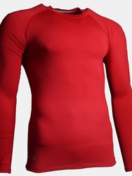 Precision Childrens/Kids Essential Baselayer Long-Sleeved Sports Shirt (Red) - Red