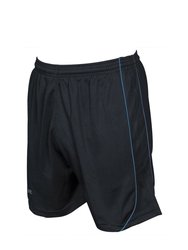 Precision Childrens/Kids Mestalla Shorts (Black/Azure) - Black/Azure