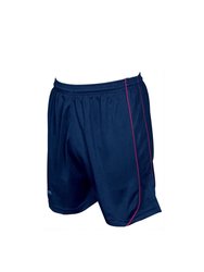 Precision Childrens/Kids Mestalla Shorts (Navy/Red) - Navy/Red