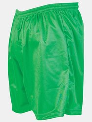 Precision Childrens/Kids Micro-Stripe Football Shorts (Green)